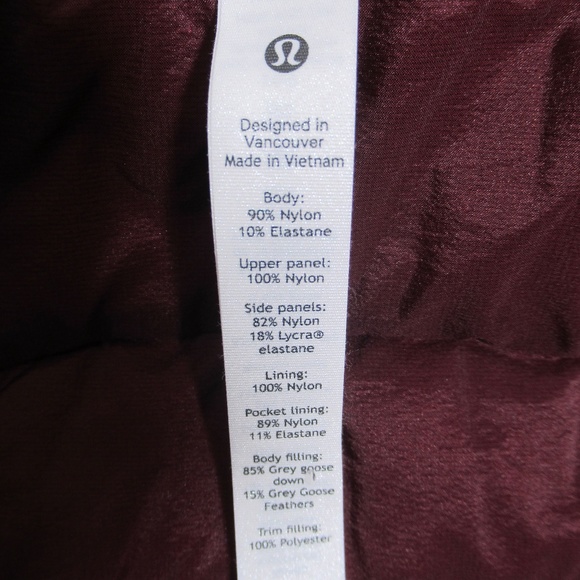 Lululemon Down For It All Vest Dark Adobe Size 2 Glyde, PrimaLoft, Tech Fleece - Picture 11 of 12